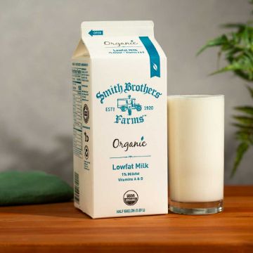 Smith Brothers Organic Lowfat 1% Milk - half gallon Smith Brothers Organic Lowfat 1% Milk - half gallon
